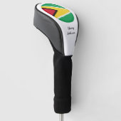Guyana Flag & Mit Monogramm Golf Clubs Covers Headcover (angewinkelt)