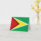 Guyana Flag Notecard Karte (Gelbe Blume)