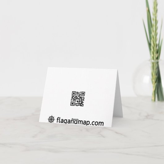 Guyana Flag Notecard Karte (Rückseite)