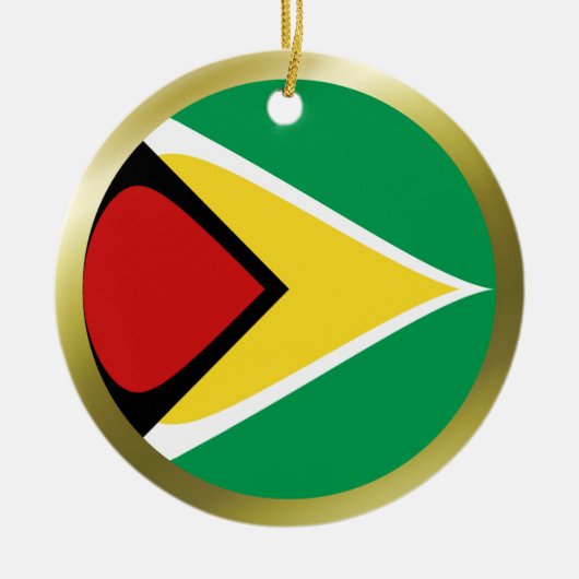 Guyana Flag Ornament (Vorne)