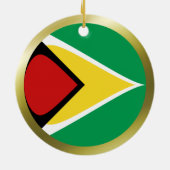 Guyana Flag Ornament (Hinten)