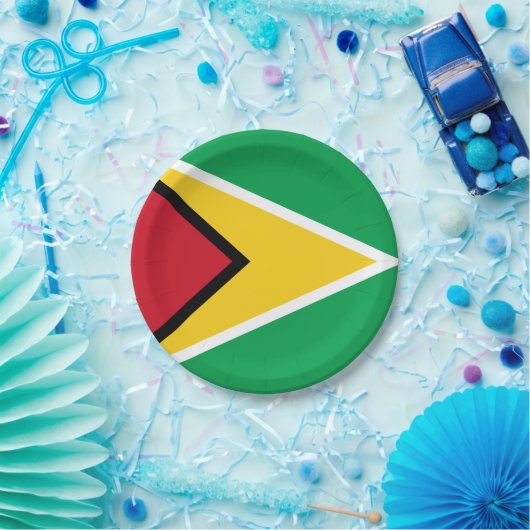 Guyana flag  pappteller (Party)