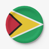 Guyana flag pappteller (Vorderseite)