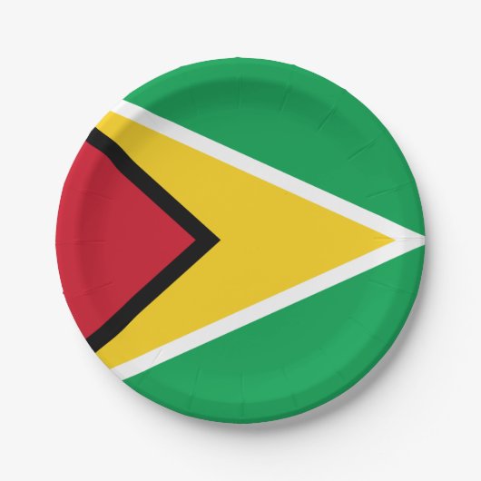 Guyana flag pappteller (Vorderseite)