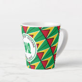 GUYANA FLAG Patriotic Customizable Guyanese Milchtasse (Rechte Ecke)