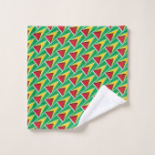 GUYANA FLAG Personalisiert Scripting YELLOW Badhandtuch Set (Waschlappen)