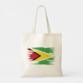 Guyana Flag Pinselspitz Art Tragetasche (Rückseite)