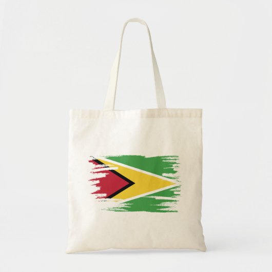 Guyana Flag Pinselspitz Art Tragetasche (Vorne)