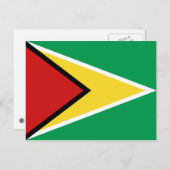 Guyana Flag Postcard Postkarte (Vorne/Hinten)