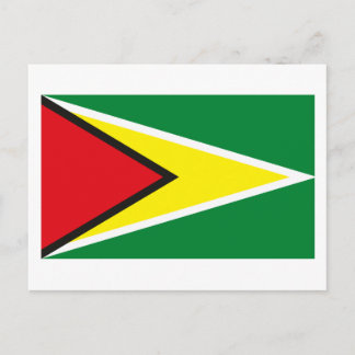 Guyana Flag Postcard Postkarte