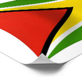 Guyana Flag Poster Print (Ecke)