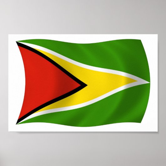 Guyana Flag Poster Print (Vorne)