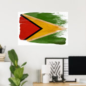Guyana Flag Posters Poster (Heimbüro)