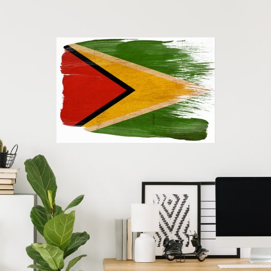 Guyana Flag Posters Poster (Heimbüro)