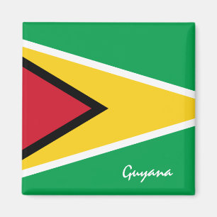 Guyana flag & South America holiday/Fans-Sport Magnet