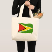 Guyana Flag Tote Bag Jumbo Stoffbeutel (Vorderseite (Produkt))