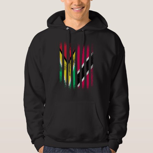 Guyana Flag Trinidad&Tobago Grown Country Flags St Hoodie (Vorderseite)