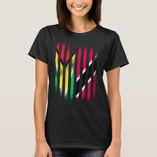 Guyana Flag Trinidad&Tobago Grown Country Flags St T-Shirt (Vorderseite)