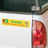 Guyana Flag und Map Autoaufkleber (Auf Lkw)