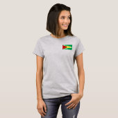 Guyana Flag und Map dk T - Shirt (Vorne ganz)