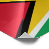 Guyana - Flag Wave - Poster (Ecke)