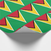 Guyana Flag Wrapping Paper Geschenkpapier (Ecke)