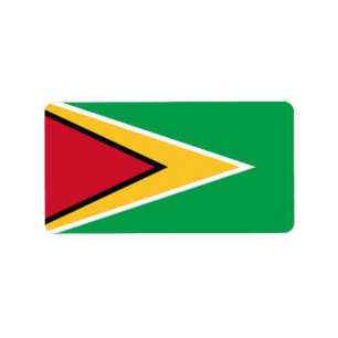 Guyana-Flagge Adressaufkleber