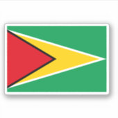 Guyana-Flagge Aufkleber (Vorderseite)