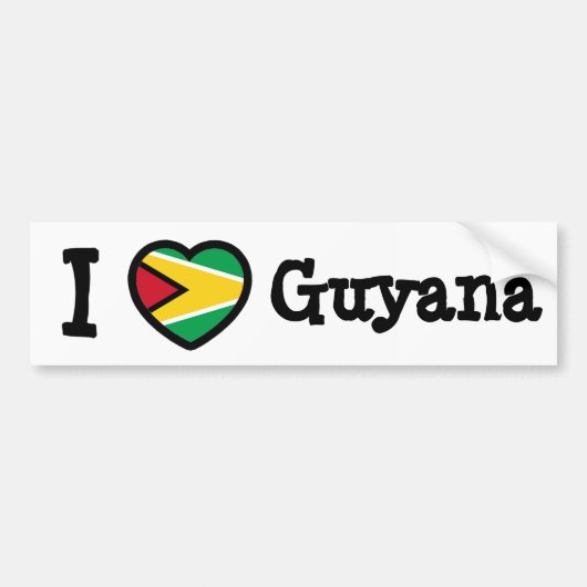 Guyana-Flagge Autoaufkleber (Vorne)
