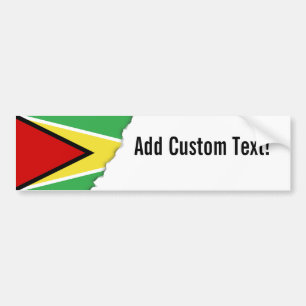 Guyana-Flagge Autoaufkleber