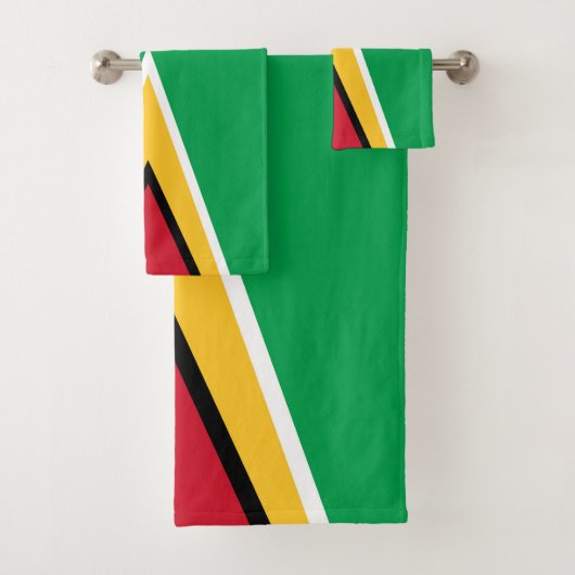 Guyana-Flagge Badhandtuch Set (Insitu)