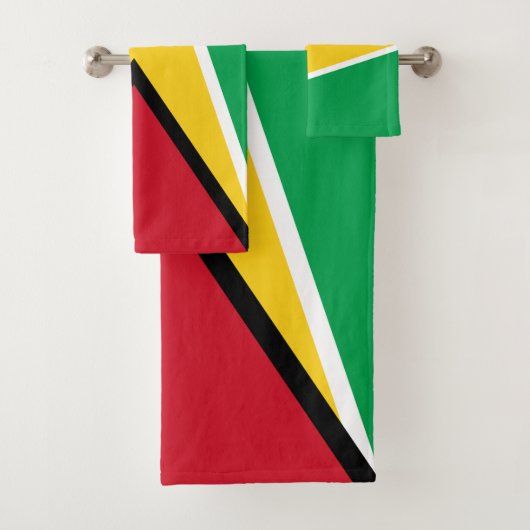 Guyana-Flagge Badhandtuch Set (Insitu)