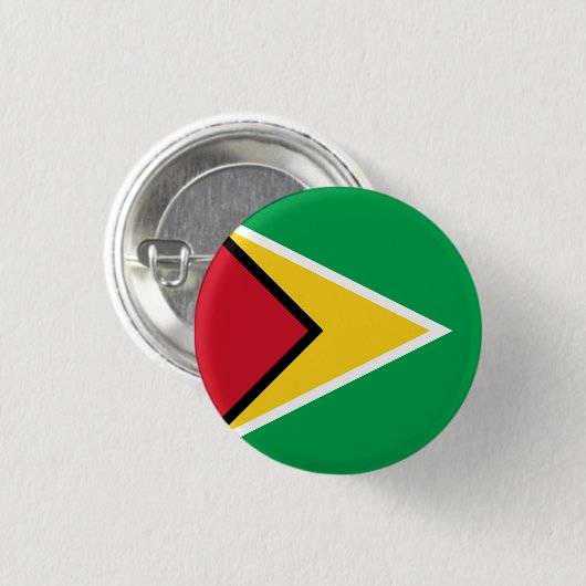Guyana-Flagge Button (Vorne & Hinten)