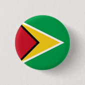Guyana-Flagge Button (Vorderseite)