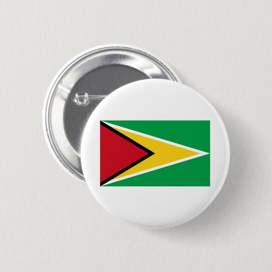 Guyana-Flagge Button (Vorne & Hinten)