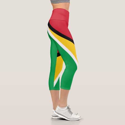 Guyana-Flagge Capri Leggings (Rechts)