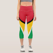 Guyana-Flagge Capri Leggings (Vorderseite)