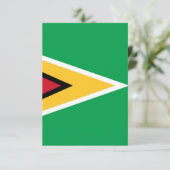 Guyana-Flagge Dankeskarte (Stehend Vorderseite)