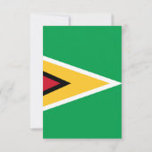Guyana-Flagge Dankeskarte (Rückseite)
