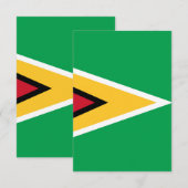 Guyana-Flagge Dankeskarte (Vorne/Hinten)