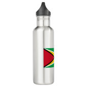 Guyana-Flagge Edelstahlflasche (Links)