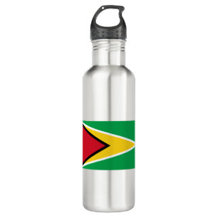Guyana-Flagge Edelstahlflasche