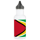 Guyana-Flagge Edelstahlflasche (Links)