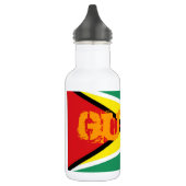 Guyana-Flagge Edelstahlflasche (Links)