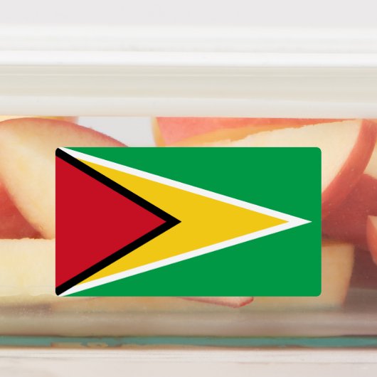 Guyana-Flagge Etiketten (Befestigt)