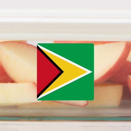 Guyana-Flagge Etiketten (Befestigt)