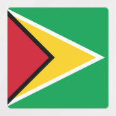Guyana-Flagge Etiketten (Design 2)