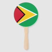 Guyana-Flagge Fächer (Rückseite)