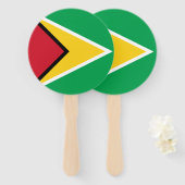 Guyana-Flagge Fächer (Vorne und Hinten)