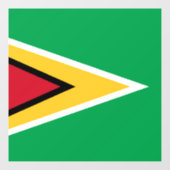Guyana-Flagge Fensteraufkleber (Blatt)